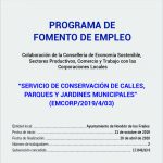 PROGRAMA DE FOMENTO DE EMPLEO
