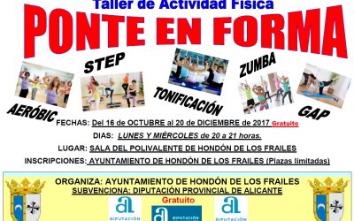TALLER DE ACTIVIDAD FÍSICA PONTE EN FORMA 2017 (GRATUÍTO)