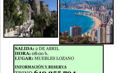 VIAJE JUBILADOS LUNES PASCUA DÍA 2 DE ABRIL.