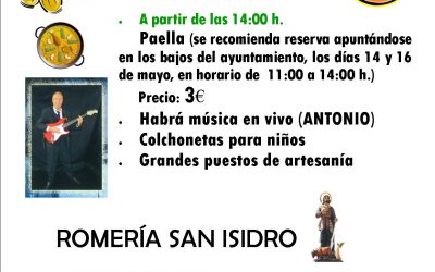 GRAN FIESTA EN HONOR A SAN ISIDRO – DOMINGO 20 MAYO 2018
