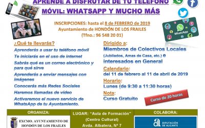 Aprende a disfrutar de tu teléfono móvil: Whatsapp y muchos más.