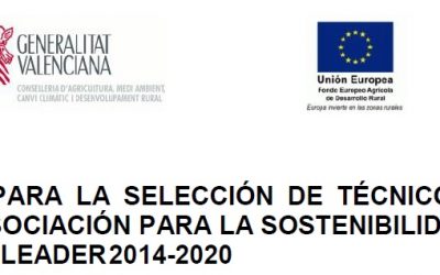 Convocatoria para la selección de técnico del grupo de acción local asociación para la sostenibilidad e innovación RURAL-ASIR GAL LEADER 2014-2020