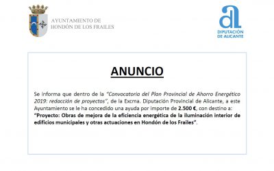 Subvención Eficiencia Energética De Iluminación Interior de Edificios Municipales