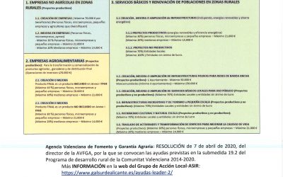 Nueva Convocatoria de Ayudas LEADER 2020-2022