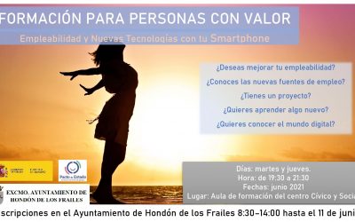 FORMACIÓN PARA PERSONAS CON VALOR – EMPLEABILIDAD Y NUEVAS TECNOLOGÍAS CON TU SMARTPHONE