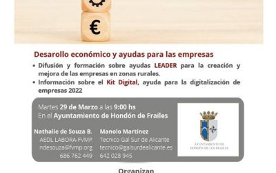 JORNADA DE DINAMIZACIÓN TERRITORIAL EN HONDÓN DE LOS FRAILES
