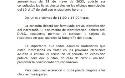 EXPOSICIÓN PÚBLICA CENSO ELECTORAL