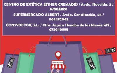 CAMPAÑA DE FOMENTO DEL CONSUMO:  «BONO-CONSUMO HONDÓN DE LOS FRAILES 2023» ESTABLECIMIENTOS COLABORADORES