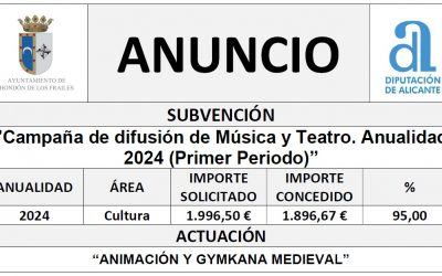 “Campaña de difusión de Música y Teatro. Anualidad 2024 (Primer Periodo)”