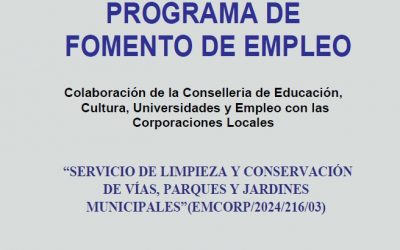 “SERVICIO DE LIMPIEZA Y CONSERVACIÓN DE VÍAS, PARQUES Y JARDINES MUNICIPALES” (EMCORP/2024/216/03)