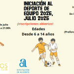INICIACIÓN AL DEPORTE DE EQUIPO 2026,JULIO 2026