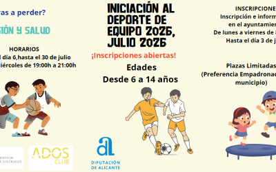 INICIACIÓN AL DEPORTE DE EQUIPO 2026,JULIO 2026