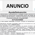 “Convocatoria subvenciones a ayuntamientos y entidades locales menores de la provincia de Alicante para la realización de actuaciones comprendidas dentro del ámbito de actuación del Departamento de Desarrollo Económico y Sectores Productivos de la Excma. Diputación Provincial de Alicante. Anualidad 2026”