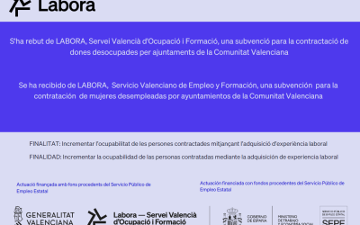 Servicio Valenciano de Empleo y Formación – Contratación de mujeres desempleadas por ayuntamientos de la Comunidad Valenciana