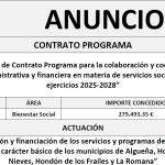 “Proyecto de Contrato Programa para la colaboración y coordinación interadministrativa y financiera en materia de servicios sociales en los ejercicios 2025-2028”